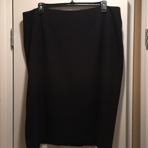 Black straight skirt